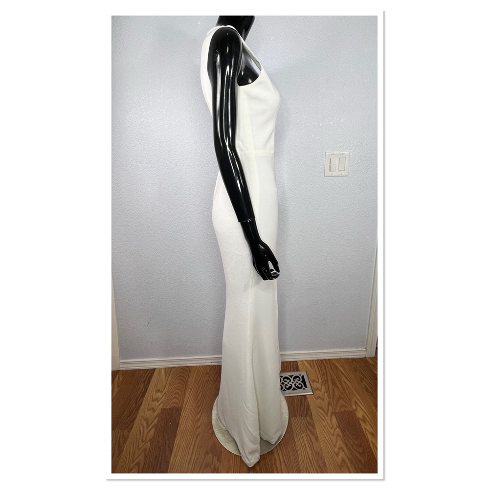 Dress the Population Helena Asymmetrical Neck Evening Gown Sz S NWT - Picture 4 of 13